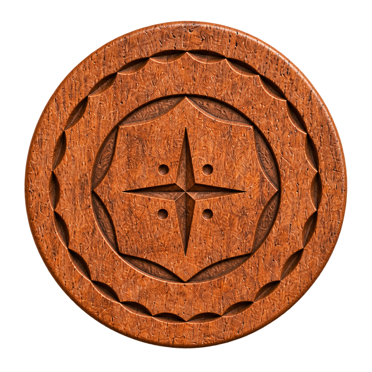 Langa lobi carved wooden prosperity symbol